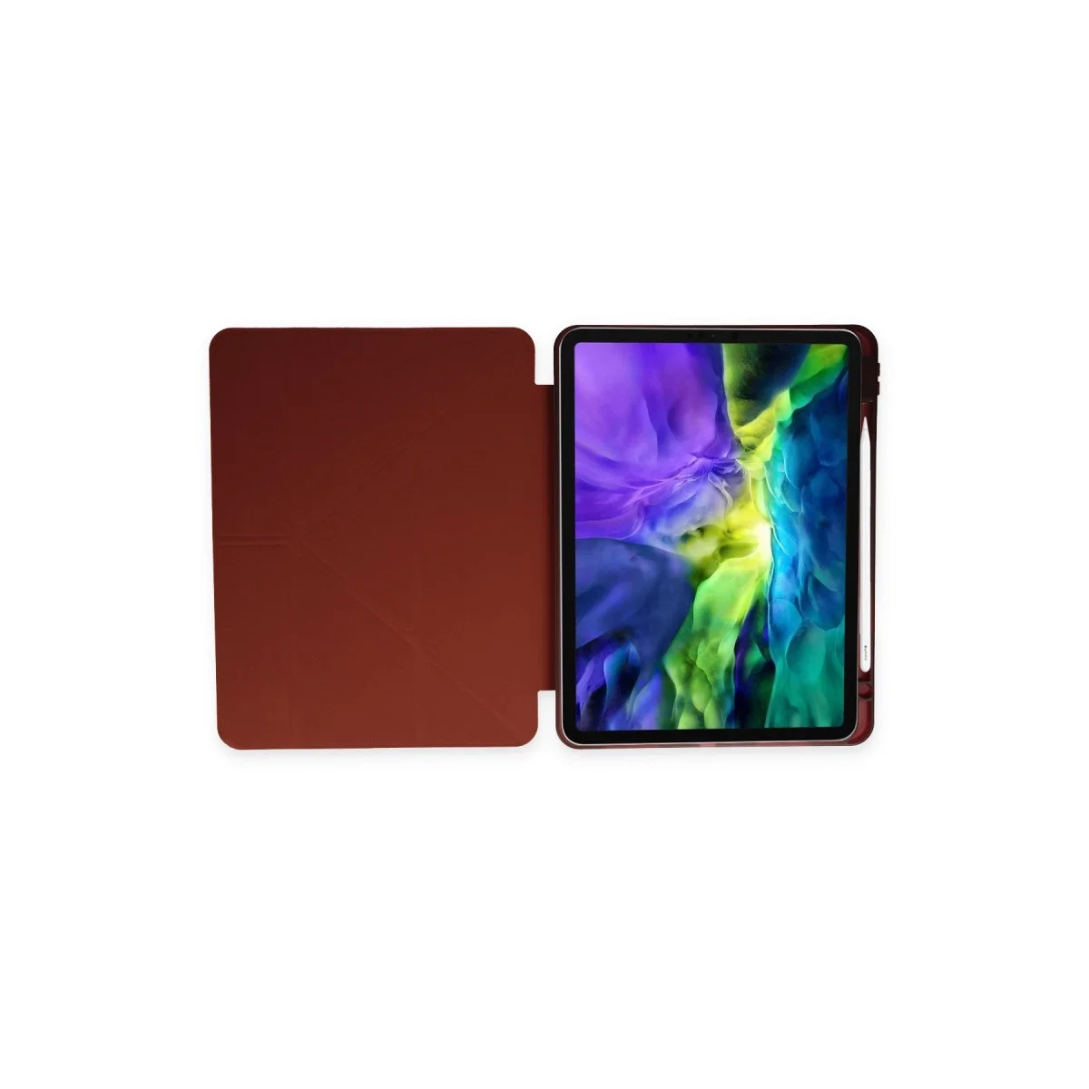 Apple İpad Air 4 10.9 Kılıf Kalemlikli Mars Tablet Kılıfı - Mürdüm görsel 4