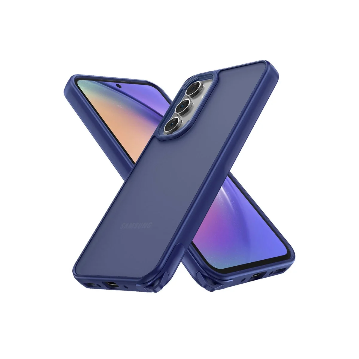 Samsung Galaxy A14 4g Kılıf Elegant Kapak - Lacivert