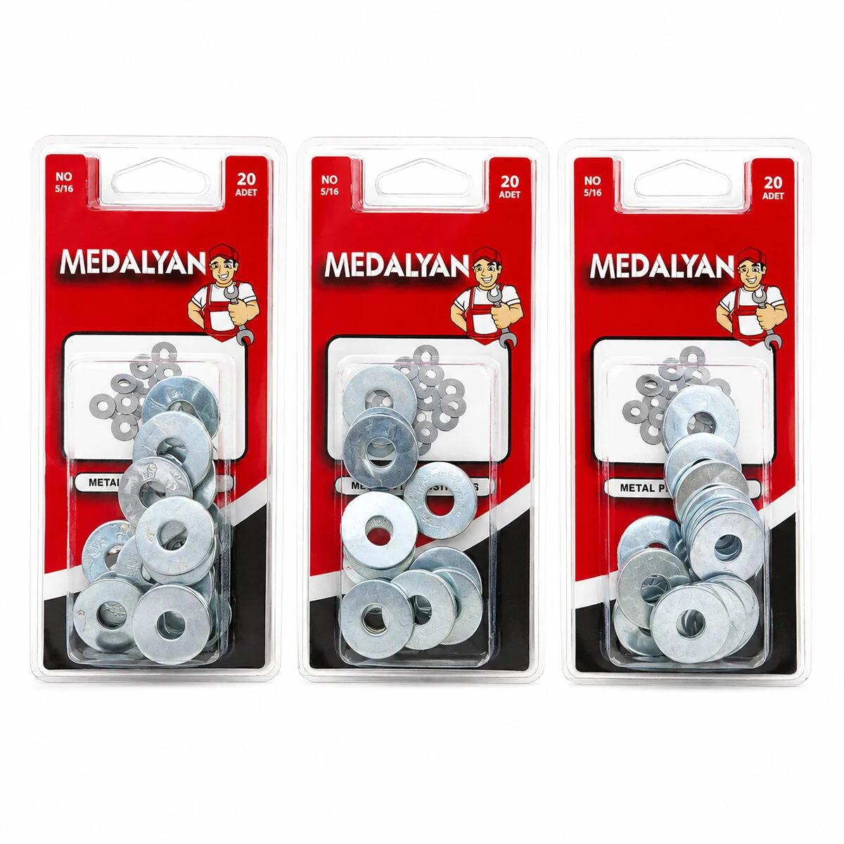 240 Adet 5/16 Metal Pul 12X20PCS