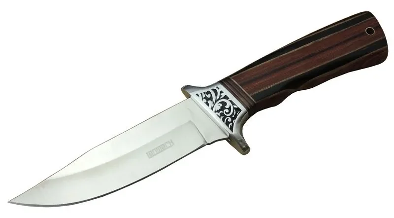 A058-1 Kamp Bıçağı 26,5 cm - Ahşap Sap, Kılıflı
