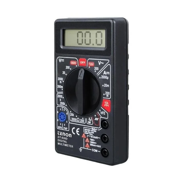 Tenon DT-830D Siyah DC/AC Voltaj Akım Ölçer Dijital Multimetre Ölçü Aleti görsel 2