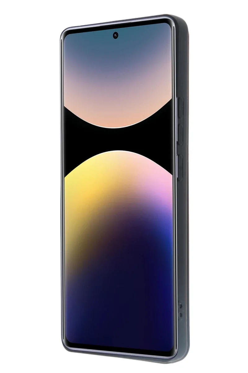 Xiao Red Note 14 Pro 5G Kılıf Sara Kartvizitli Deri Kılıf - Lacivert görsel 3