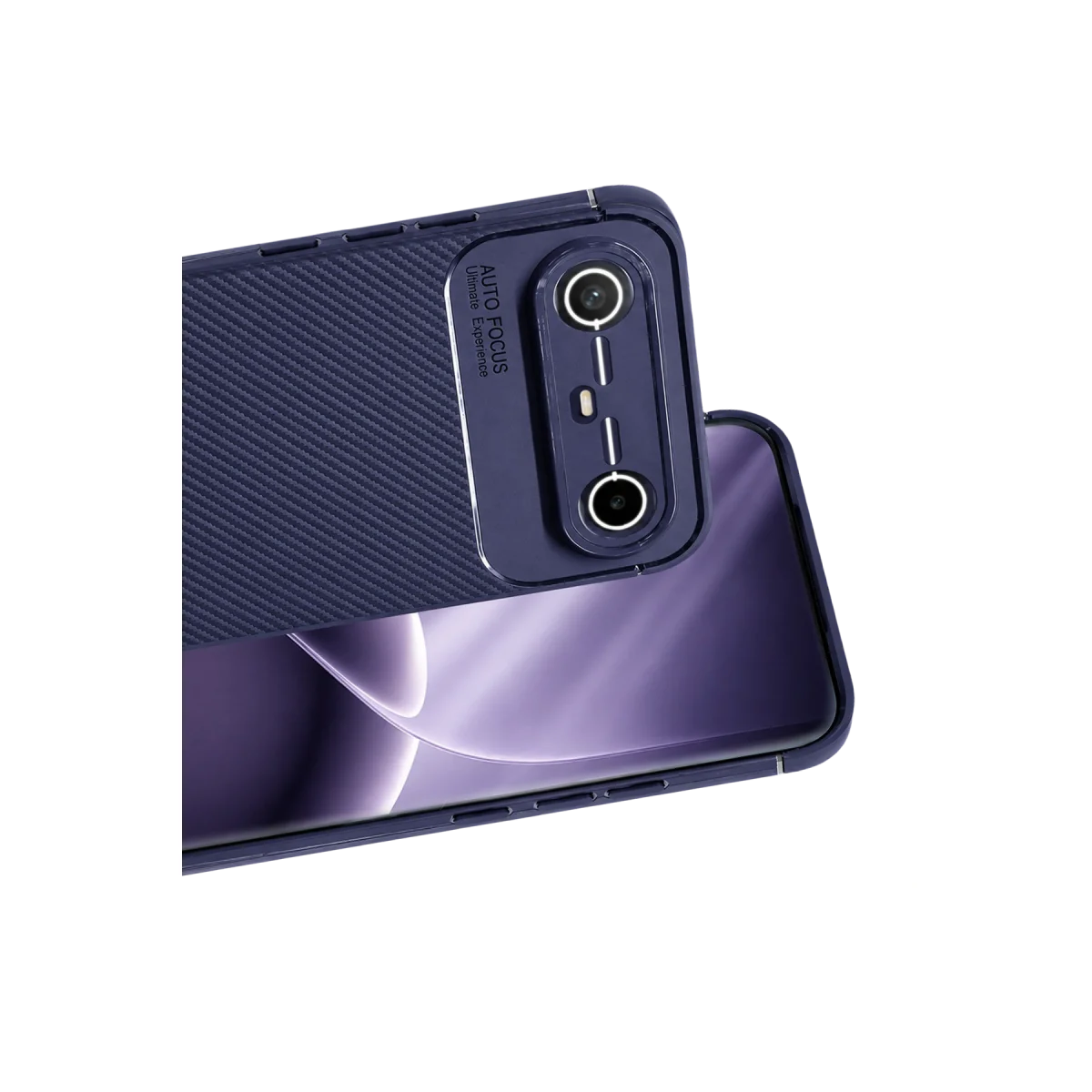 Tecno Spark Slim 5G Auto Focus Karbon Kapak - Lacivert görsel 2