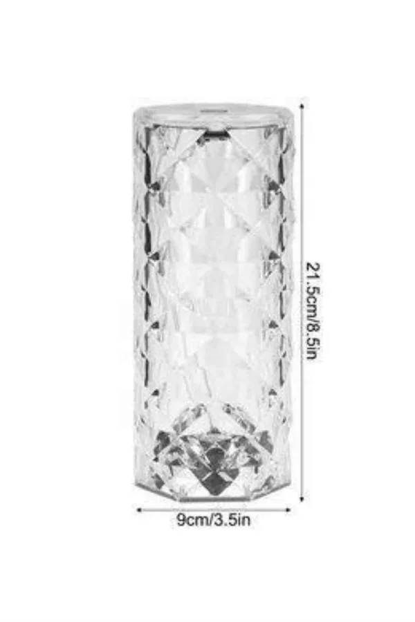 Kristal Lamba Masa Lambası Şarjlı Masa Lambası Dokunmatik Sensör Usb Şarjlı görsel 3
