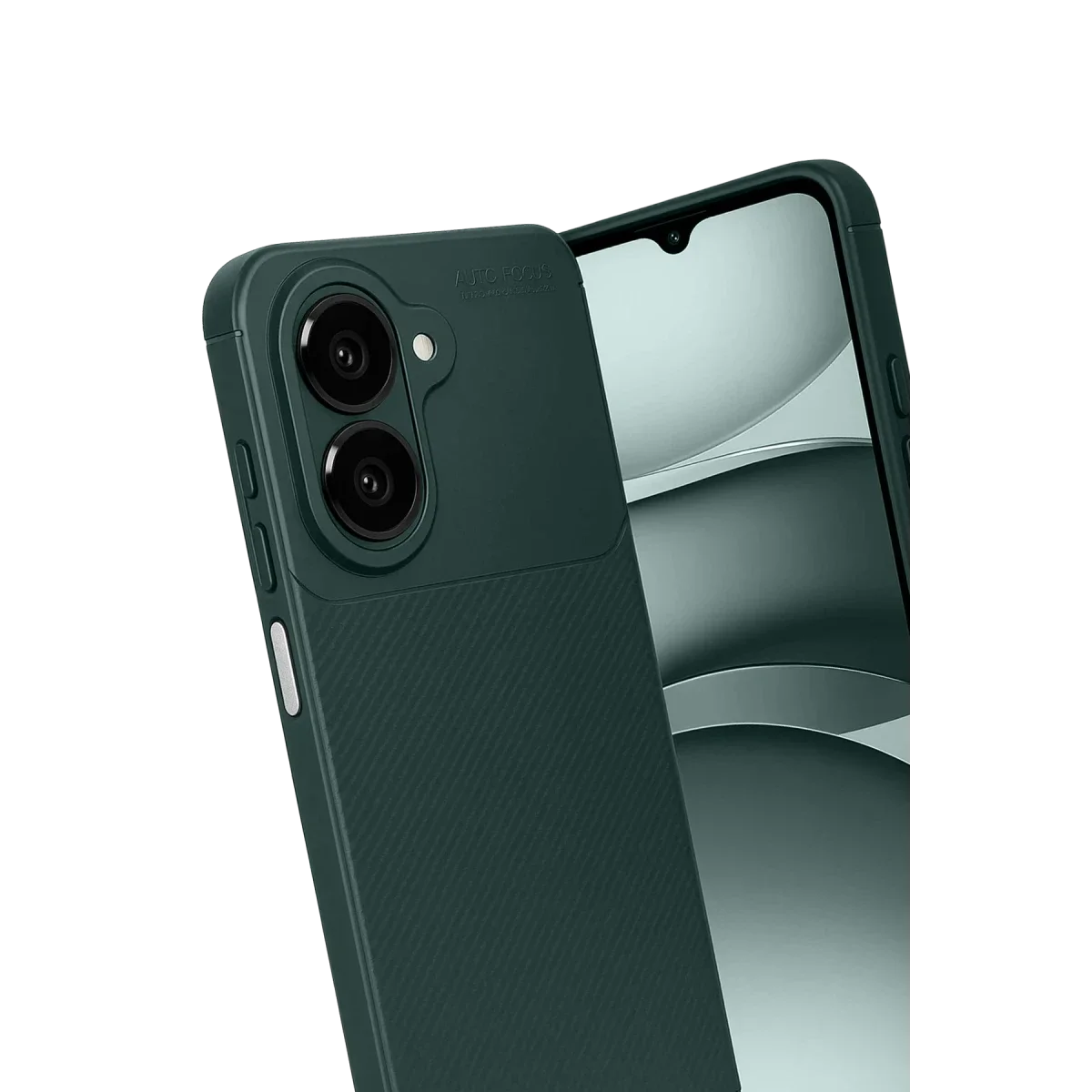 Samsung Galaxy A07 4G Auto Focus Karbon Kapak - Koyu Yeşil görsel 3