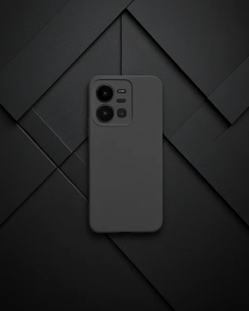 Vivo Y35 Kılıf Nano İçi Kadife Silikon - Siyah