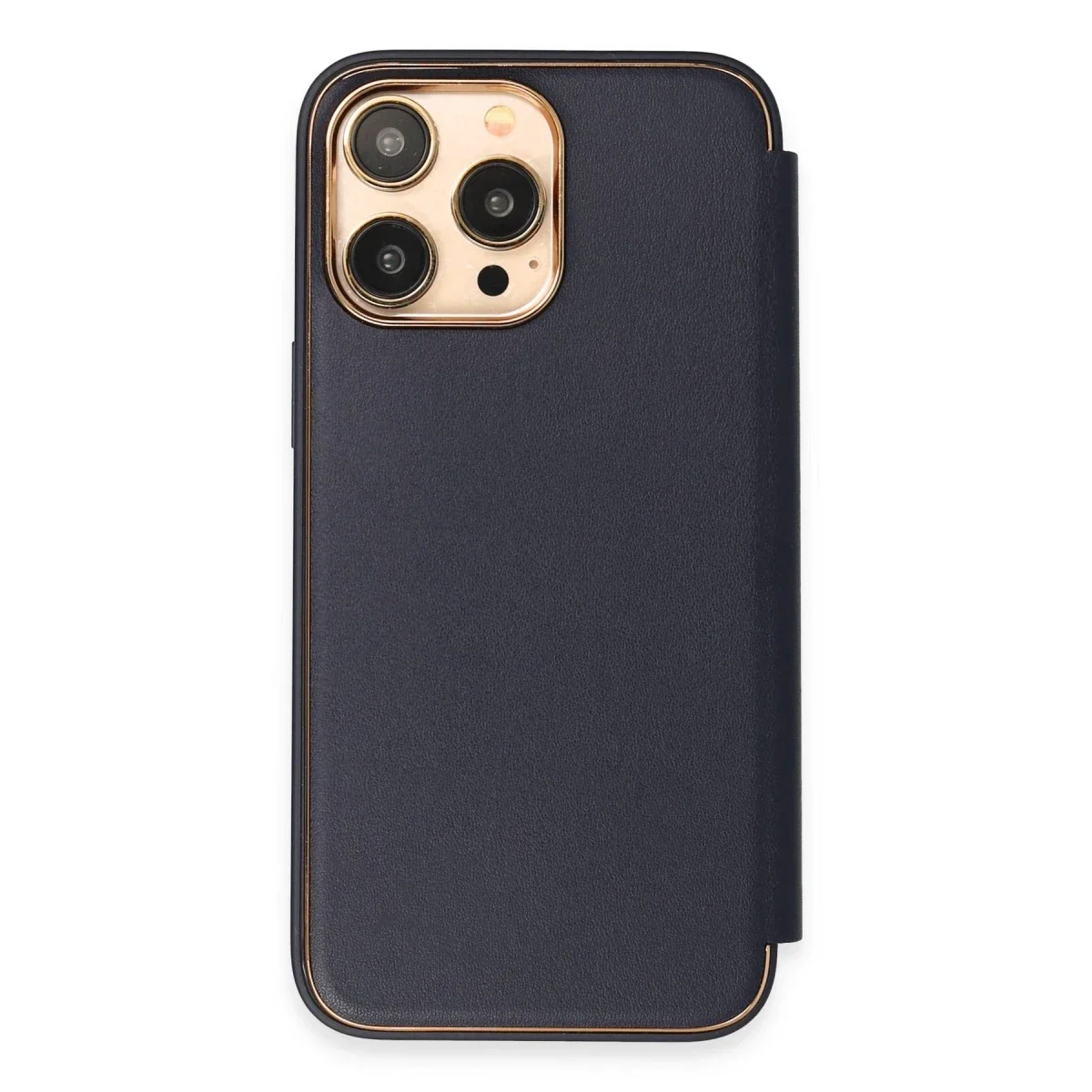 Apple iPhone 14 Pro Kılıf Dolpin Kapaklı - Lacivert görsel 3