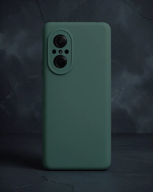 Huawei Nova 9 Se Kılıf Nano İçi Kadife Silikon - Koyu Yeşil