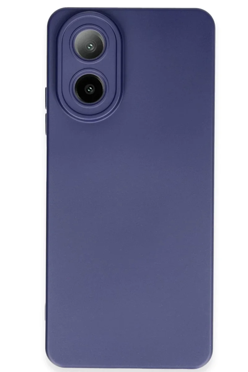 Oppo A38 Kılıf Nano içi Kadife Silikon - Lacivert
