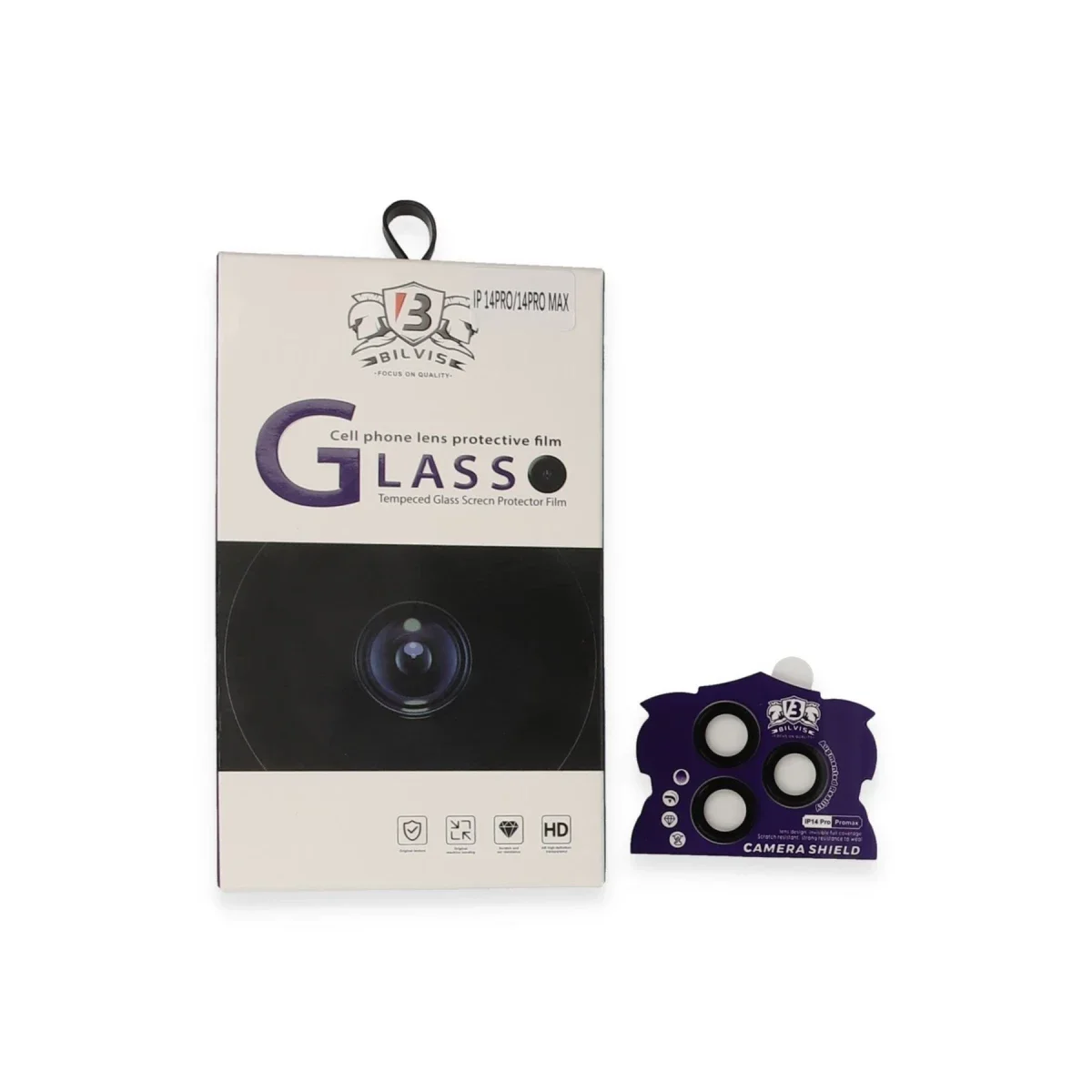 Apple iPhone 14 Pro Max Bilvis Titan Kamera Lens - Siyah