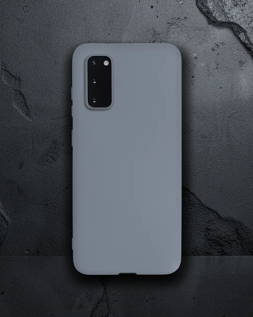 Samsung Galaxy S20 Kılıf Nano İçi Kadife Silikon - Gri