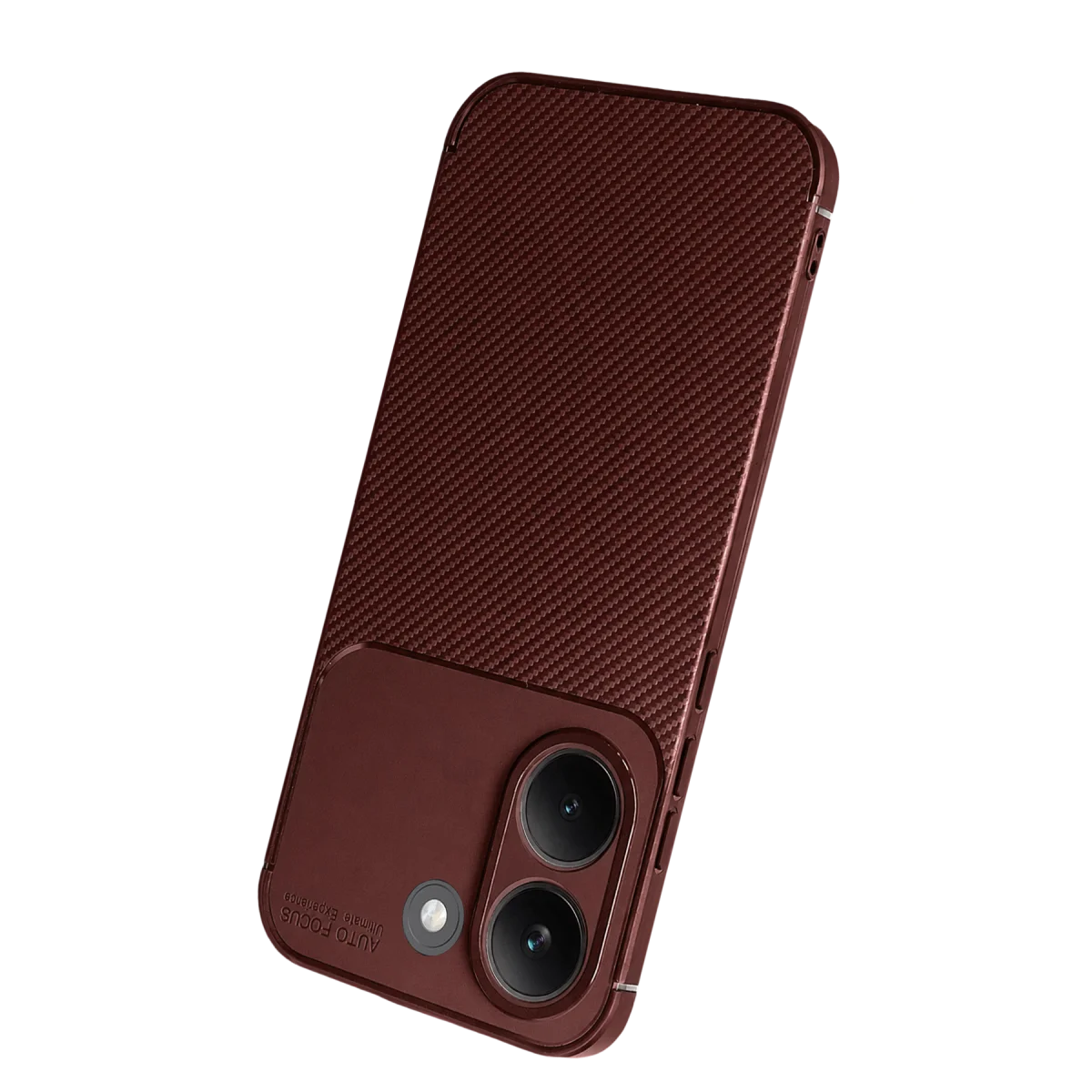 Xiaomi Poco X8 Pro Auto Focus Karbon Kapak - Bordo görsel 3