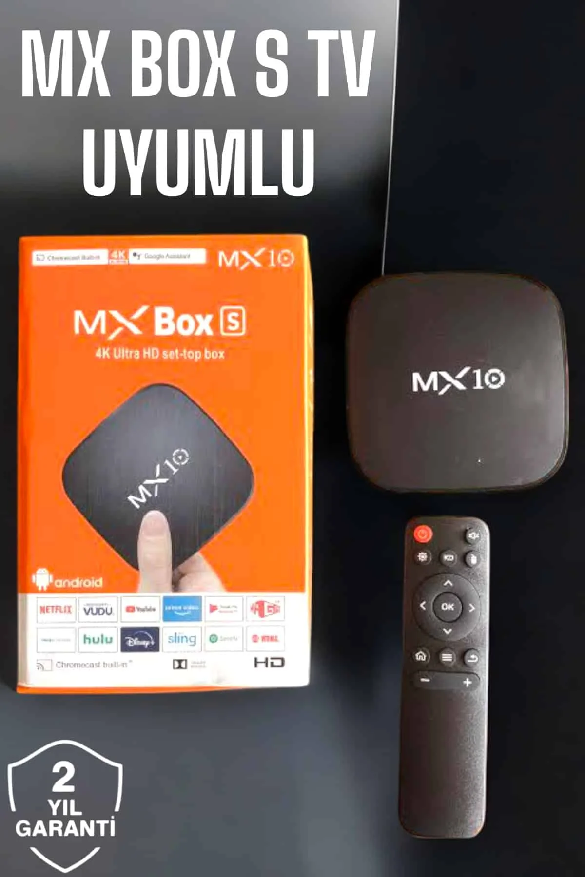 TV Box Android Uyumlu 4 Çekirdekli WİFİ Bağlantılı 4K görsel 5