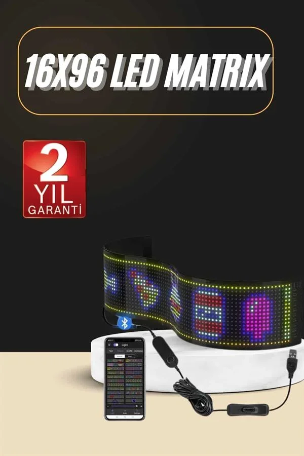 Led Ekran Matrix Panel En Büyük Boy Araba Yazısı görsel 2