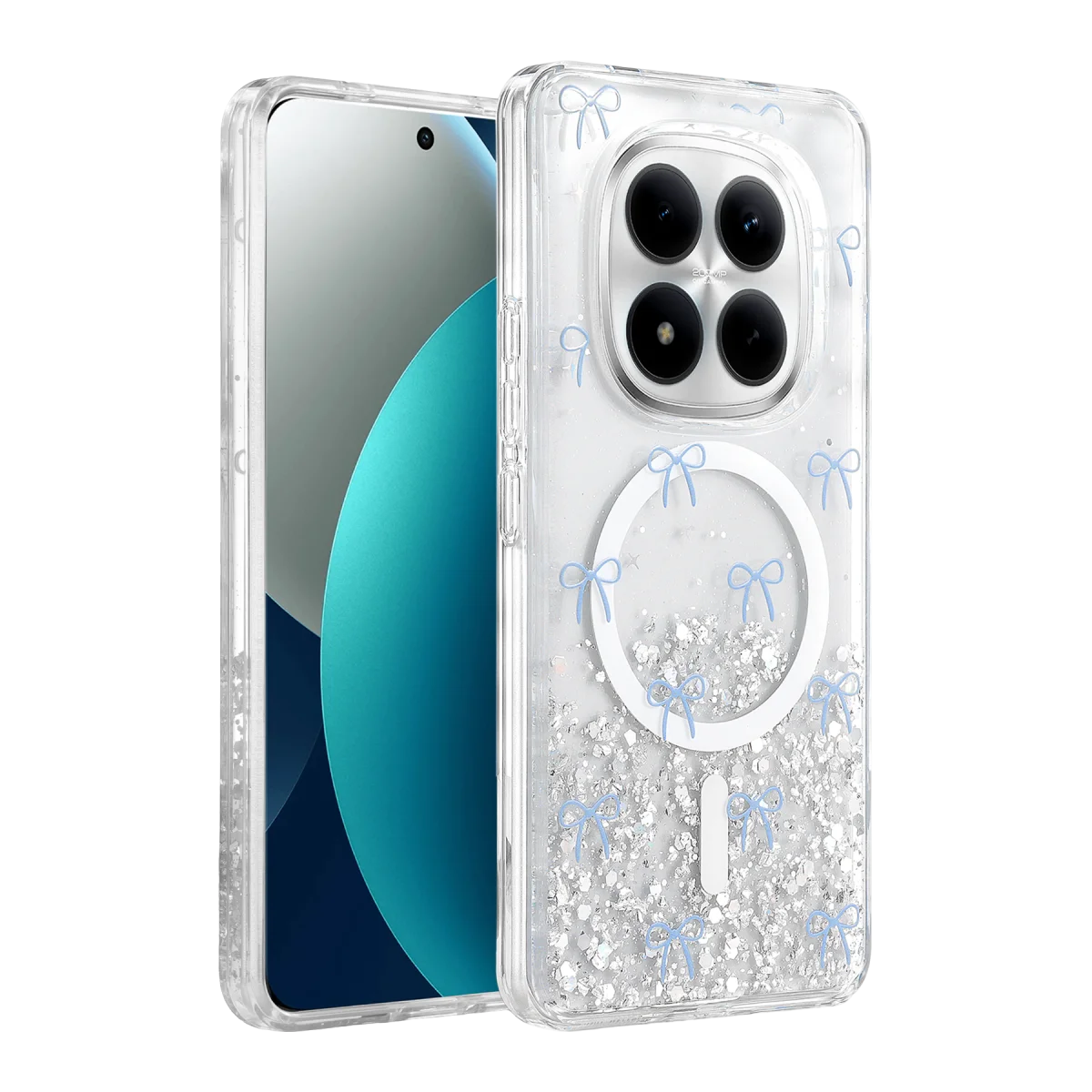 Onegif Xiaomi Redmi Note 15 4G Misk Simli Magsafe Kapak - Desen 3