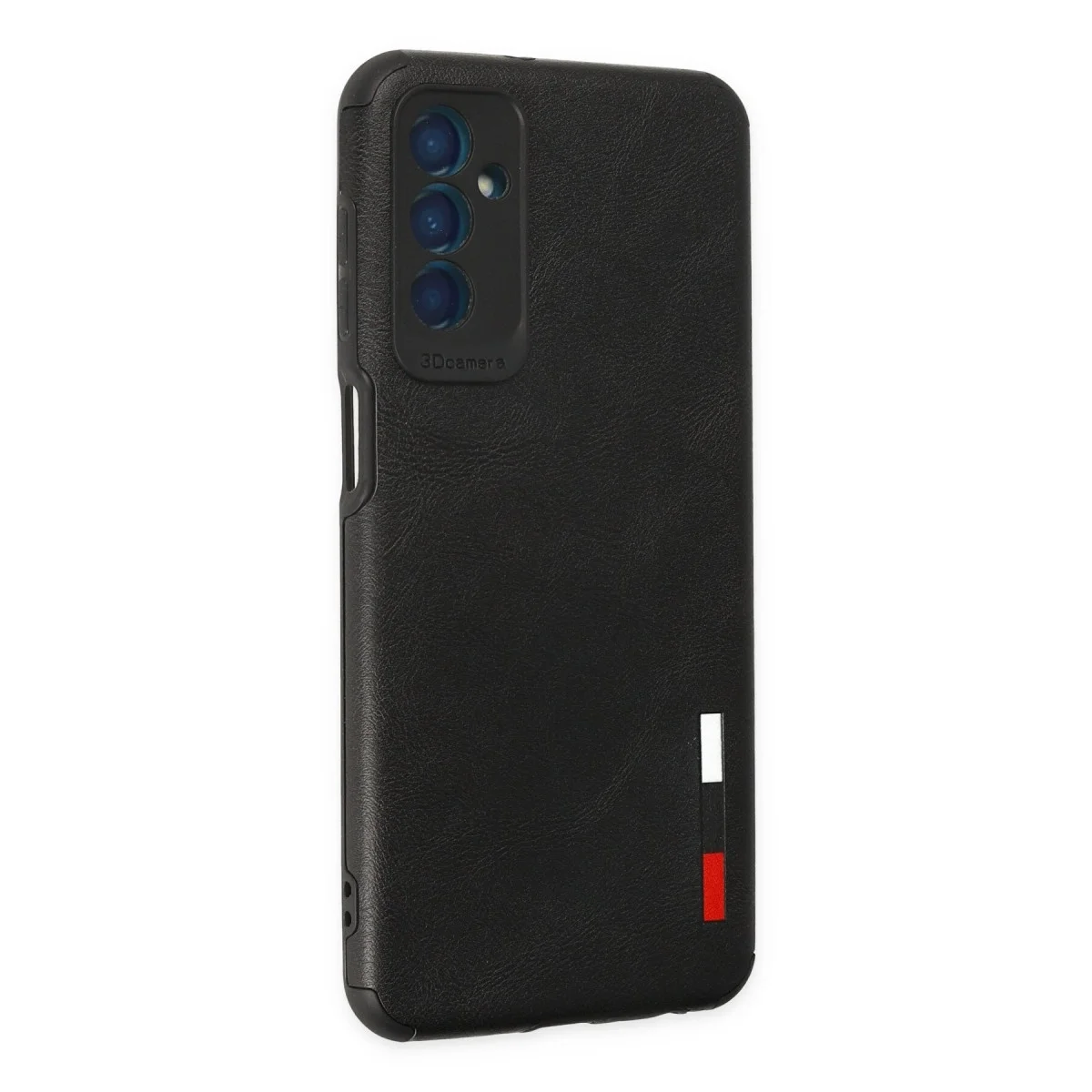 Samsung Galaxy M13 Kılıf Loop Deri Silikon - Siyah görsel 3