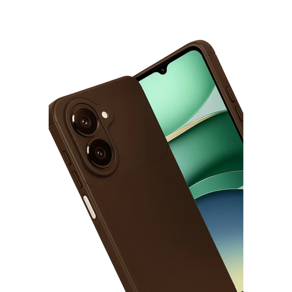 Samsung Galaxy A07 4G Auto Focus Karbon Kapak - Kahverengi görsel 2