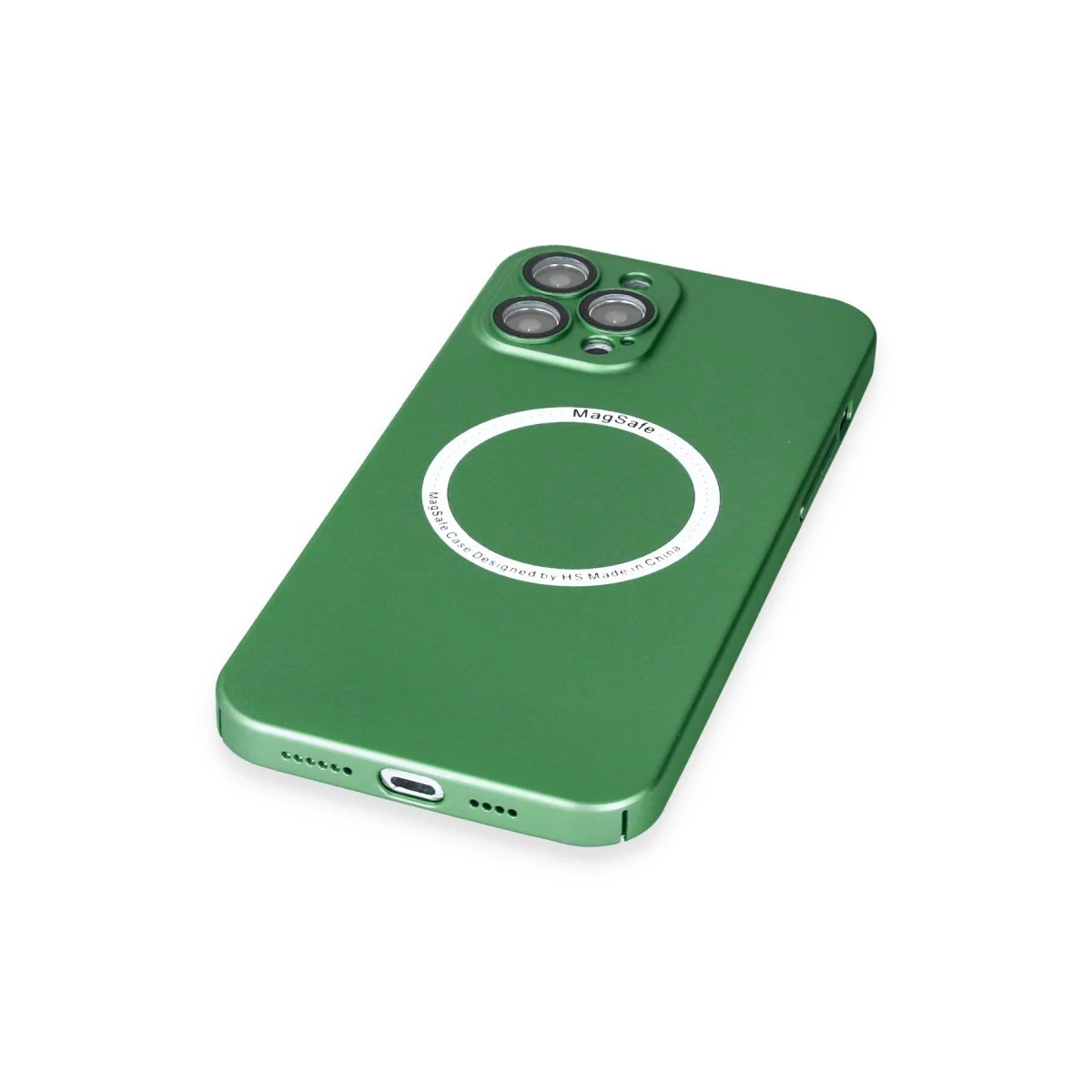 Apple İphone 12 Pro Kılıf Jack Magneticsafe Lens Silikon - Yeşil görsel 5