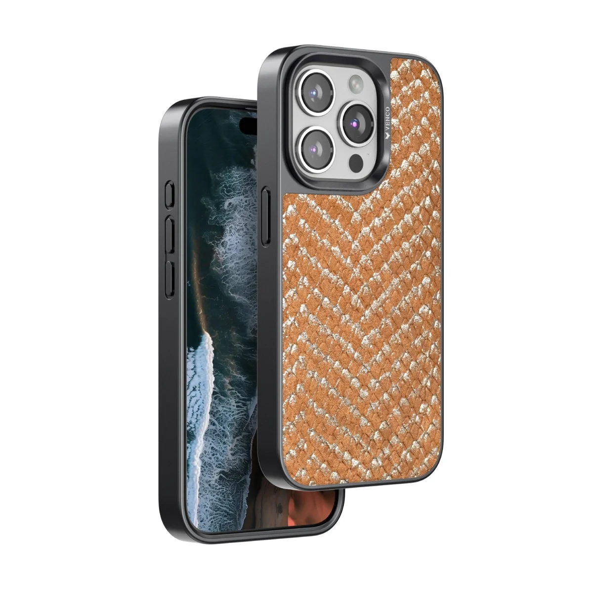 Venco Apple İphone 14 Pro Viper Kapak - Kahverengi görsel 2