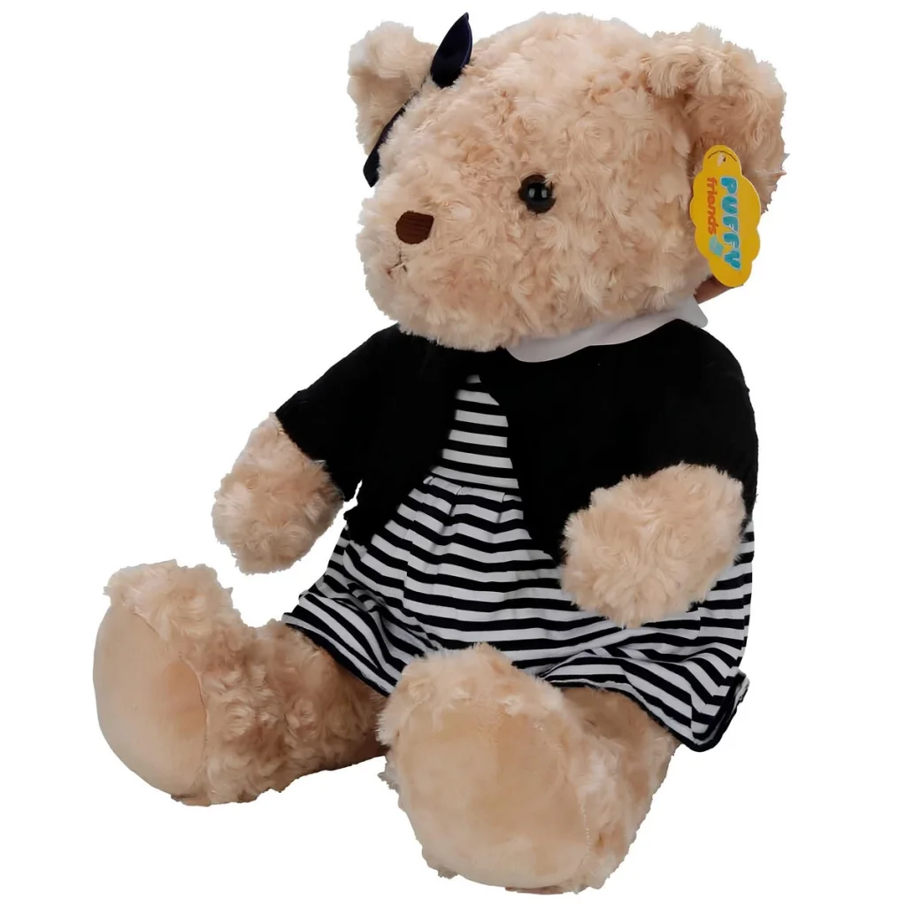 Kıyafetli Peluş Ayı Takım Elbiseli Ayı 37 cm görsel 3