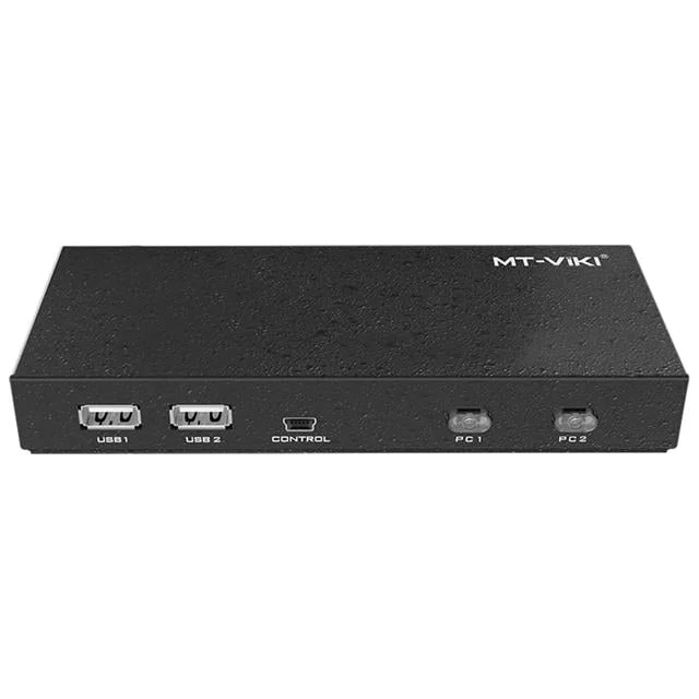 PM-14742 2 Port HD KVM Switch Ultra HD 4K Kasa Çoklu Bilgisayar Kontrol Cihazı görsel 2