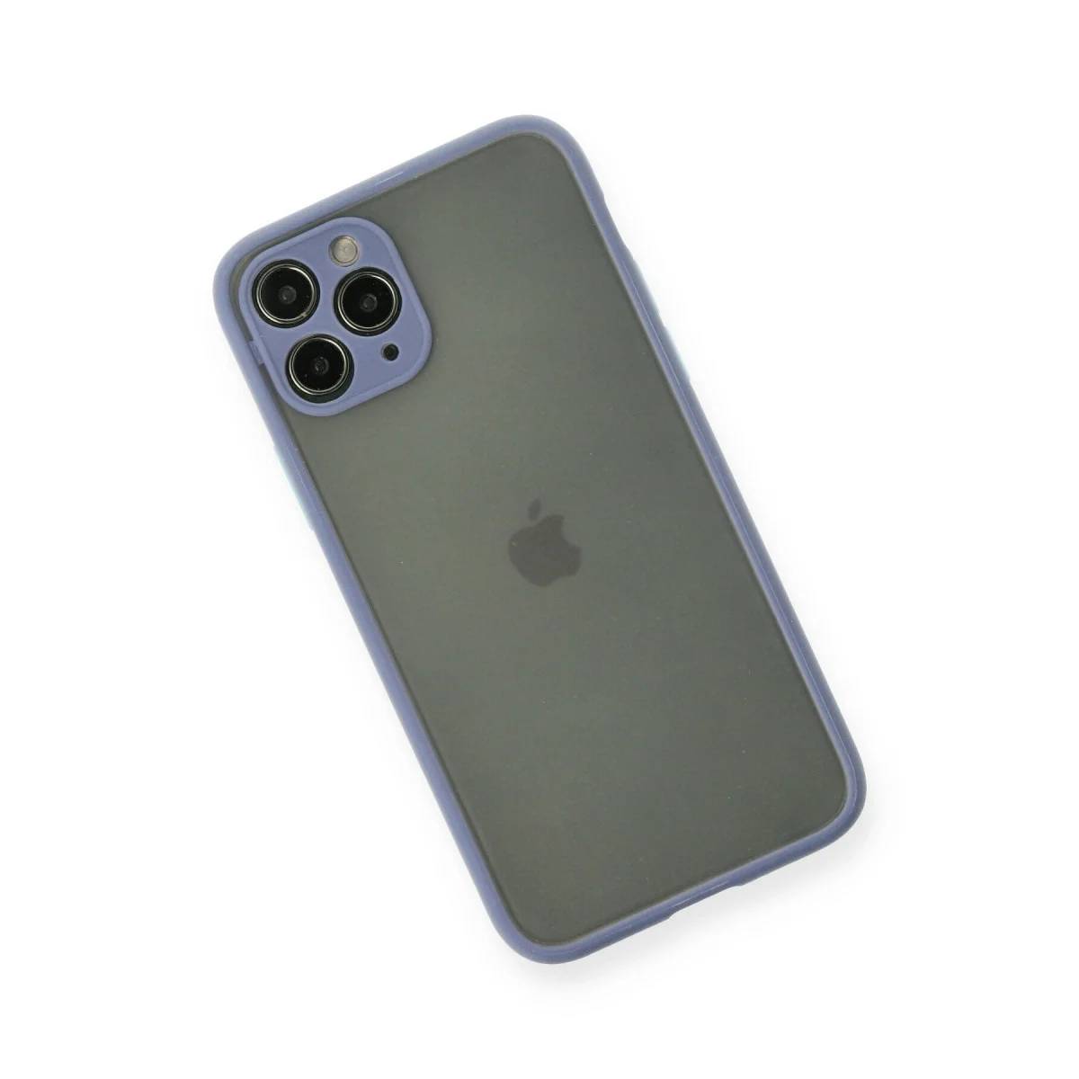Apple İphone 11 Pro Kılıf Montreal Silikon Kapak - Gri görsel 3