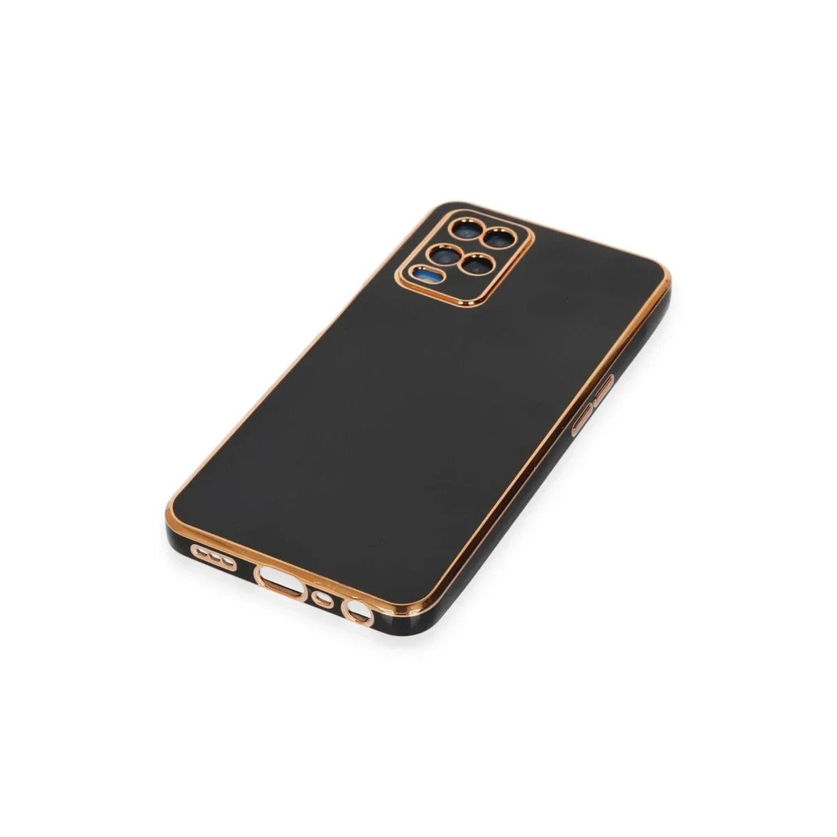 Oppo A54 4G Kılıf Volet Silikon - Siyah görsel 5