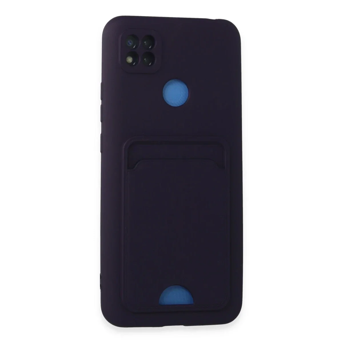 Xiaomi Redmi 9C Kılıf Kelvin Kartvizitli Silikon - Derin Mor