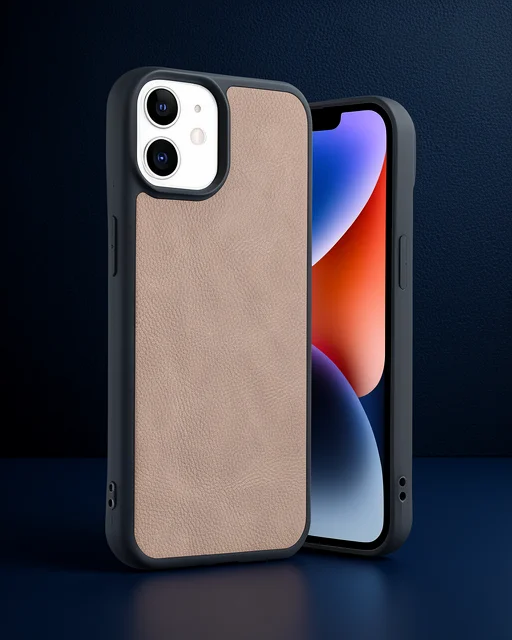 Apple İphone 11 Kılıf Aras Deri Kapak - Pudra