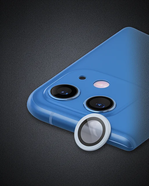Apple İphone 12 Raze Metal Kamera Lens - Mavi