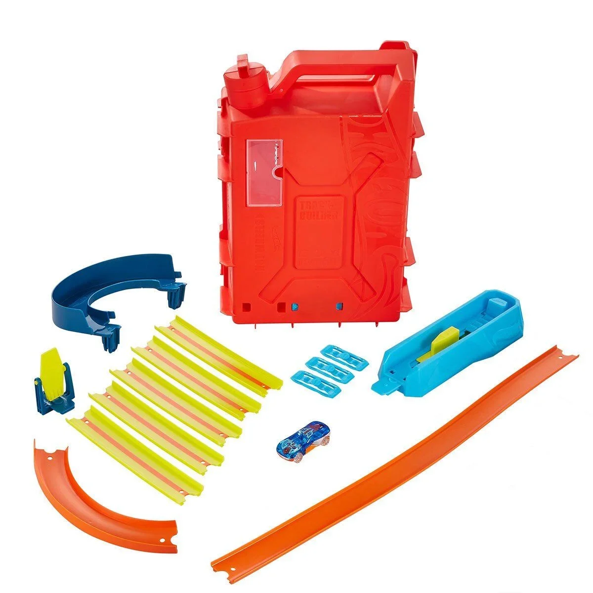 HDX78 HW Track Builder Benzin Bidonu Akrobasi Seti, Hot Wheels Track Builder görsel 2