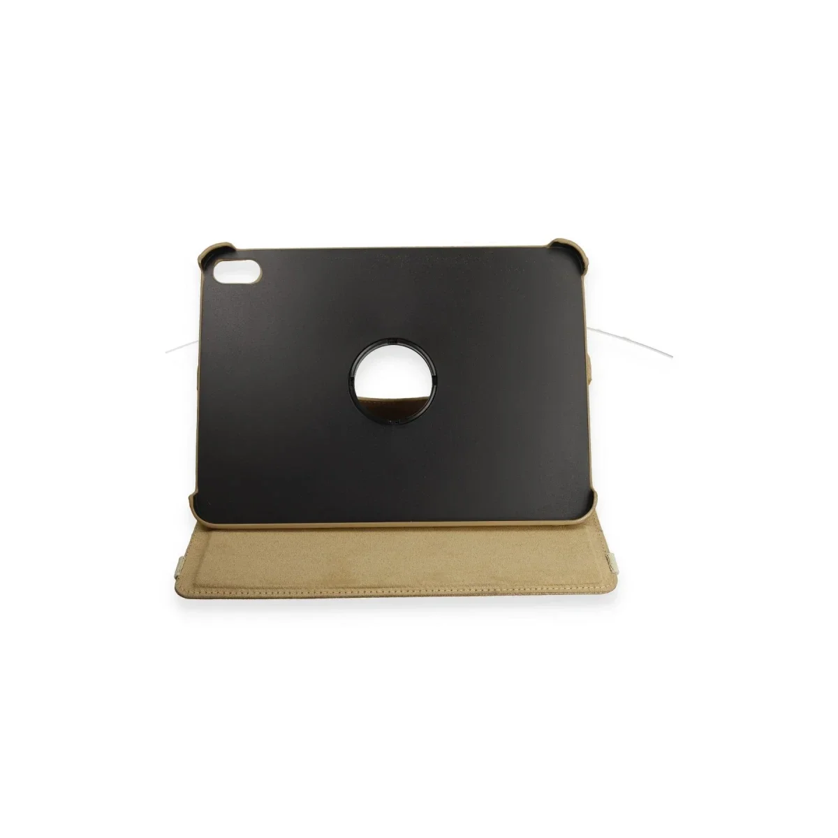Apple iPad 2025 10.9 10.Nesil (A16) Kılıf 360 Tablet Deri Kılıf - Gold görsel 3
