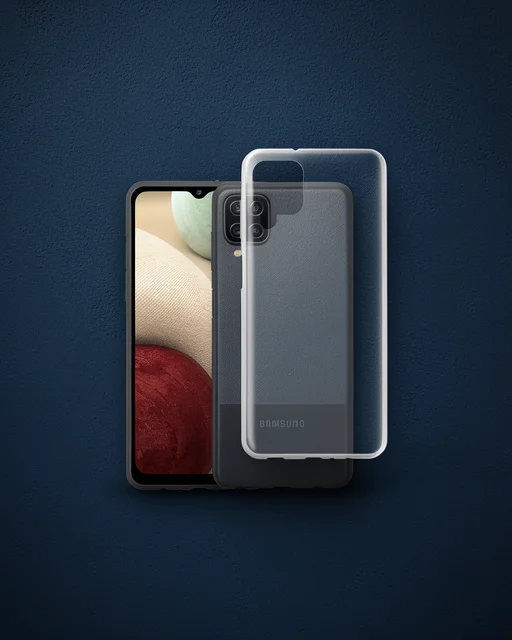Samsung Galaxy A12 Kılıf Lüx Şeffaf Silikon