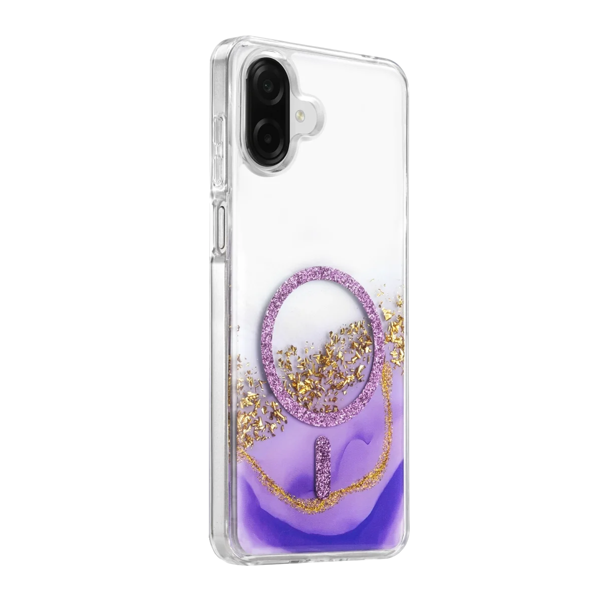 Onegif Samsung Galaxy A07 4g Lotus Simli Magsafe Kapak - Mor görsel 2