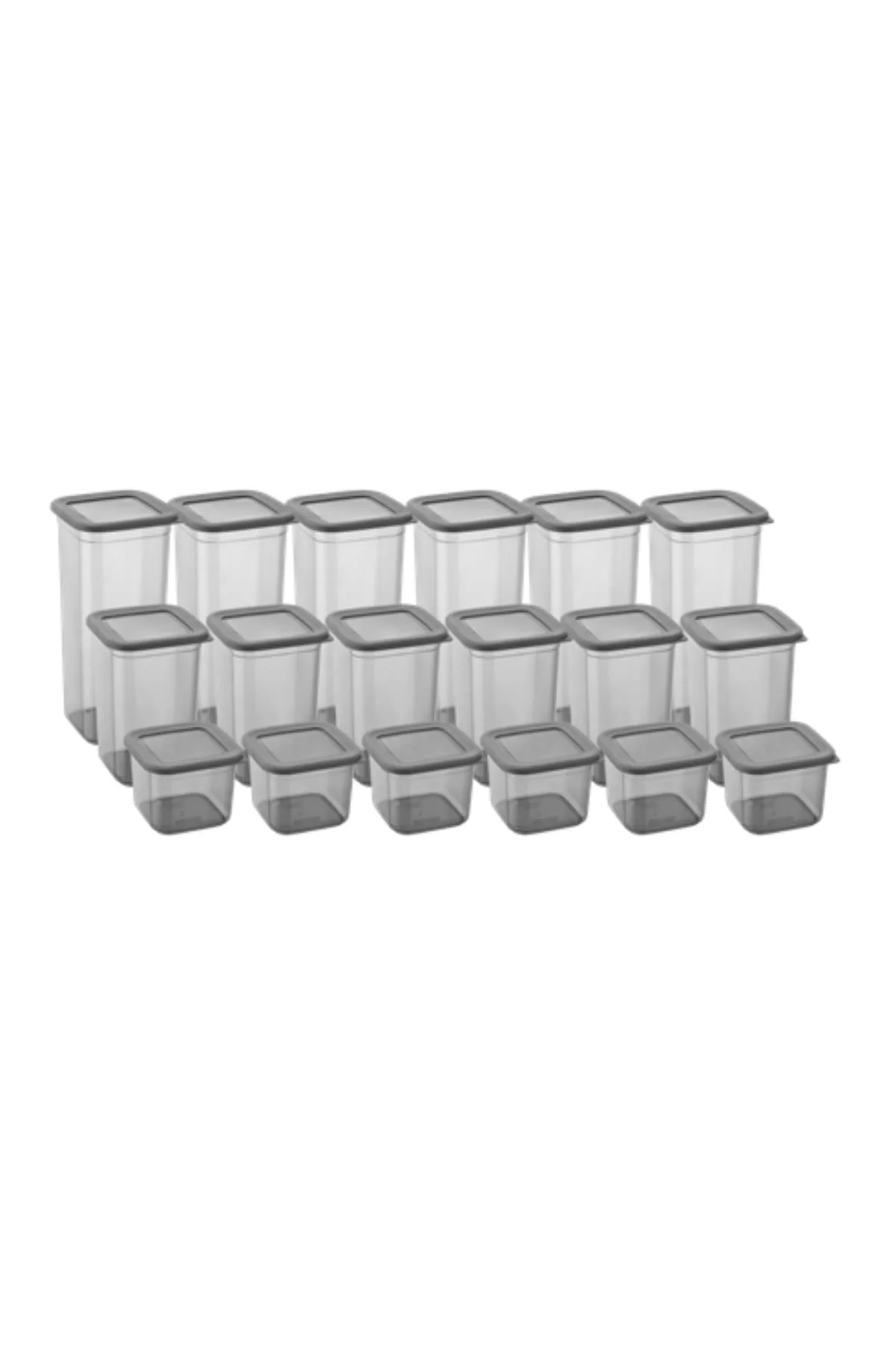 18'li 3 Boy Kavanoz Seti & Saklama Kabı & Erzak Kabı 6x650/1300/1900 Ml (40 Lı Etiket Hediyeli) görsel 2