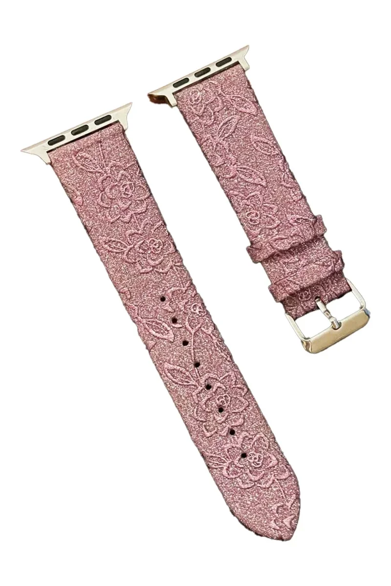 Apple Watch 38mm Creeper Desenli Kordon - Rose Gold
