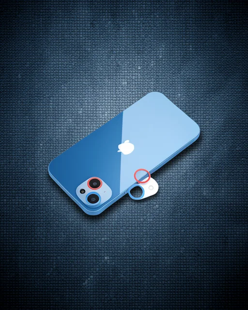 Apple İphone 13 Renkli Kamera Lens Koruma Cam - Pembe-mavi