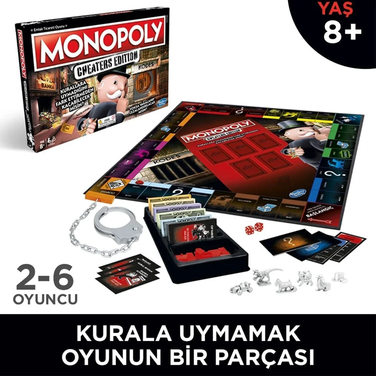 E1871 Hasbro Gaming - Monopoly Cheaters Edition +8 yaş görsel 7