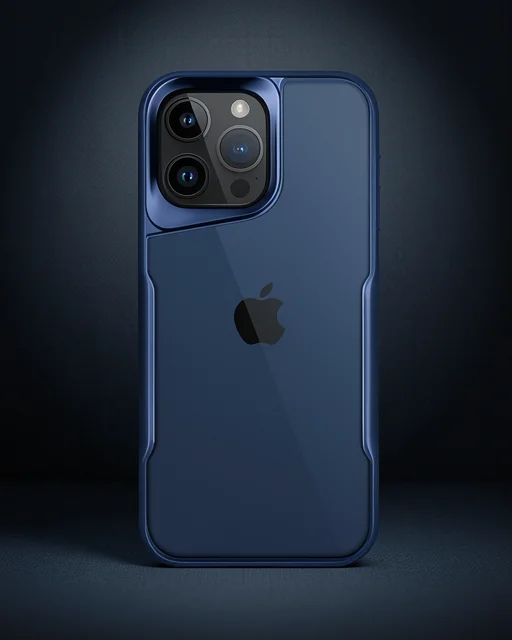 Apple İphone 15 Pro Max Kılıf Boyi Silikon Kapak - Lacivert