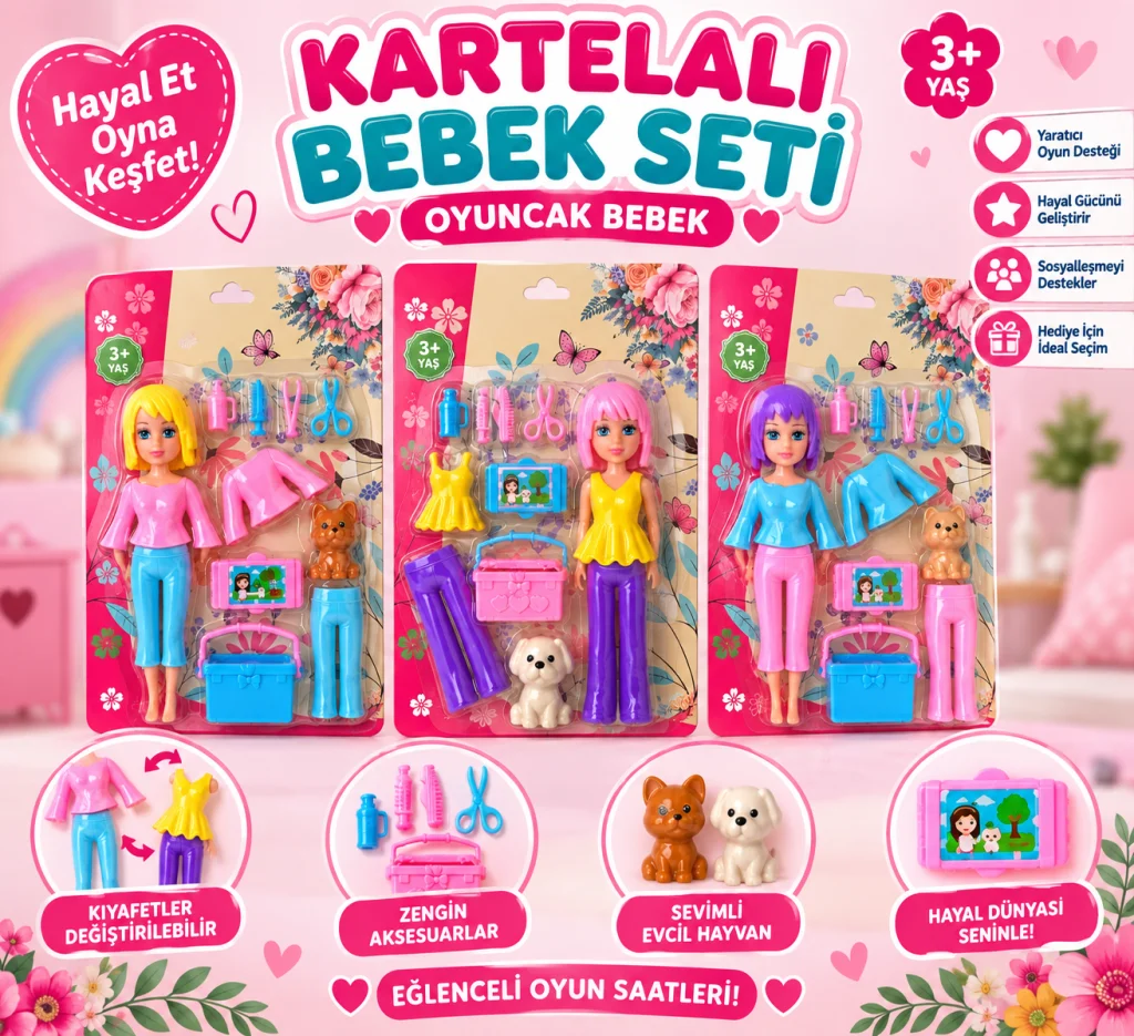 AMY-26M1 KARTELALI BEBEK SETİ OYUNCAK BEBEK(adet fiyatıdır) görsel 2