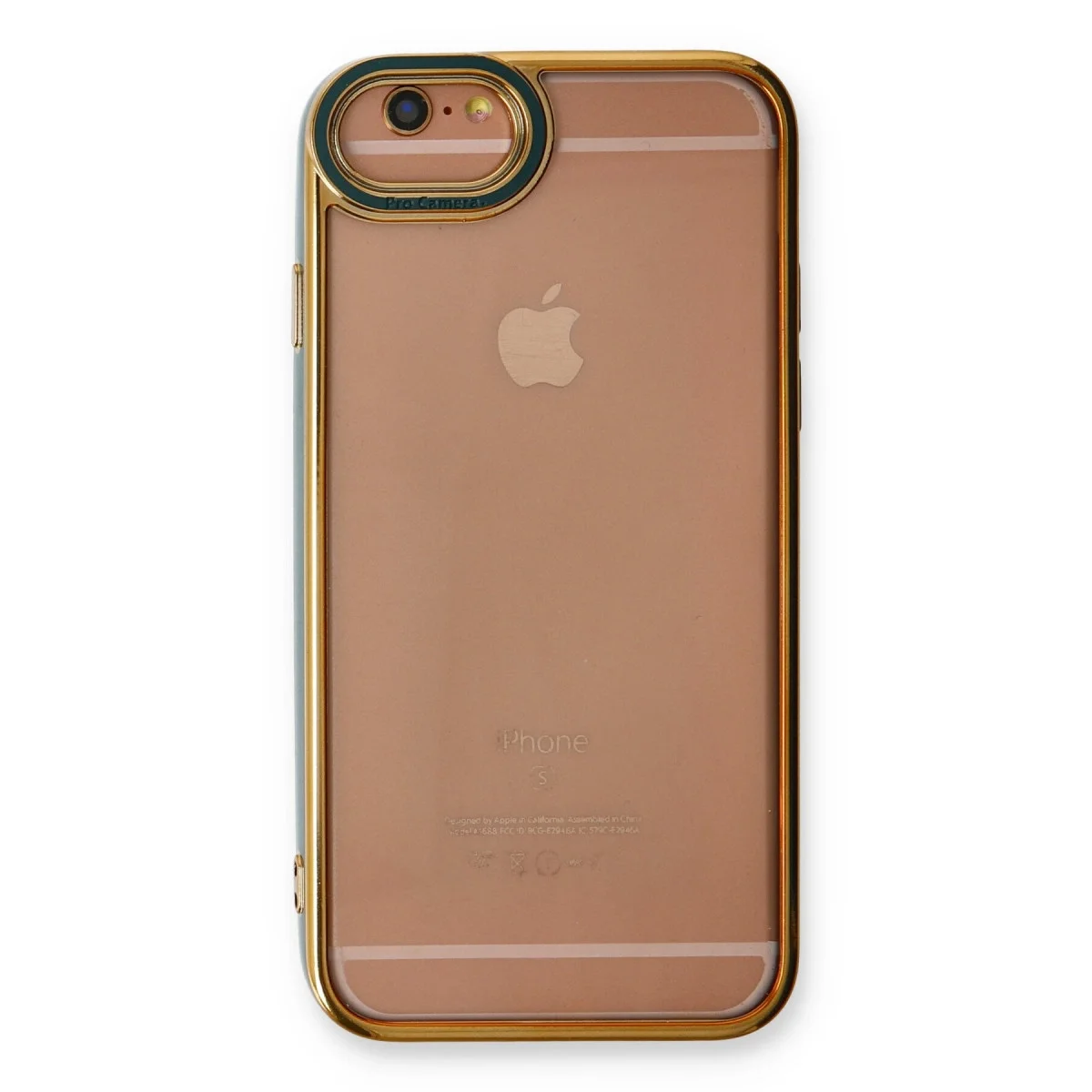 Apple İphone 6 Kılıf Liva Lens Silikon - Yeşil görsel 2