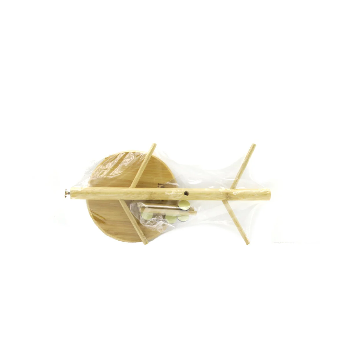 x Altlık =yuvarlak - Kare Bardak - Fincan Asacak Bambu - Ahşap 35CM görsel 3