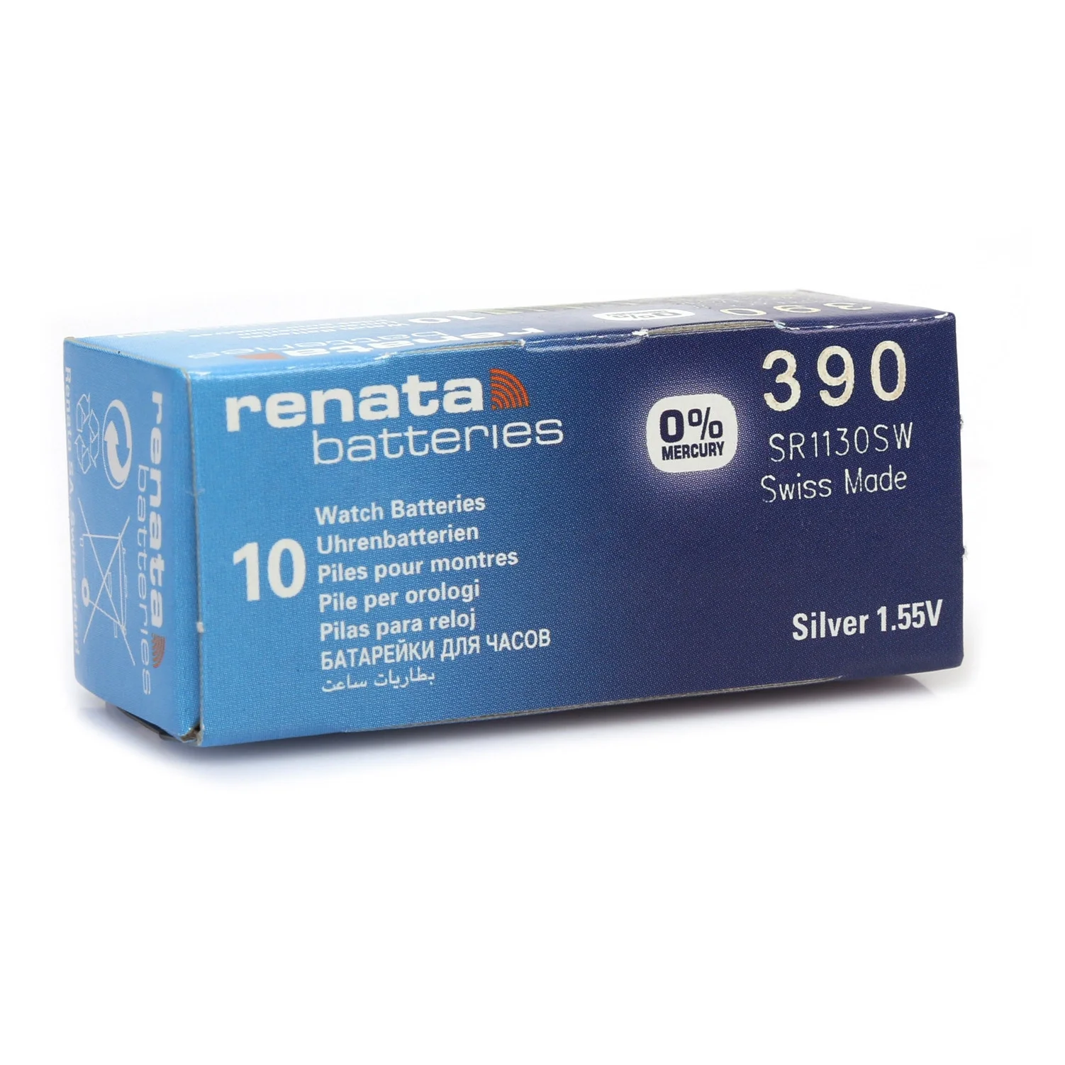 390 SR1130SW 1.55V Alkalin Saat Pili 10 Adet