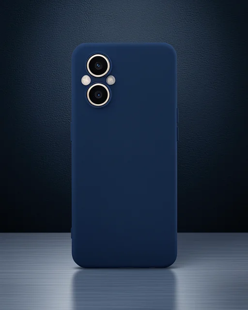 Oppo Reno 7 Lite Kılıf Nano İçi Kadife Silikon - Lacivert