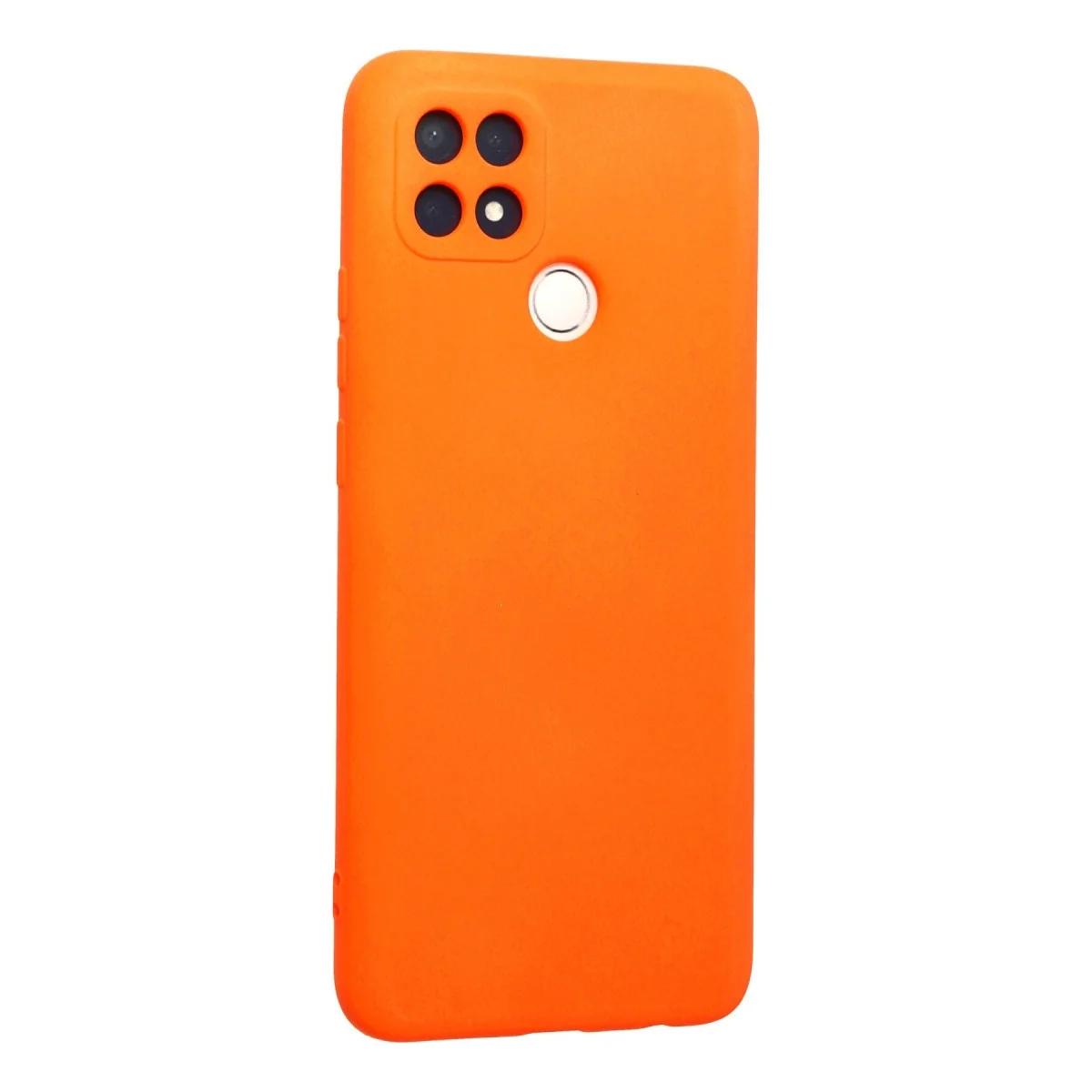 Oppo A15 Kılıf Nano İçi Kadife Silikon - Turuncu görsel 2