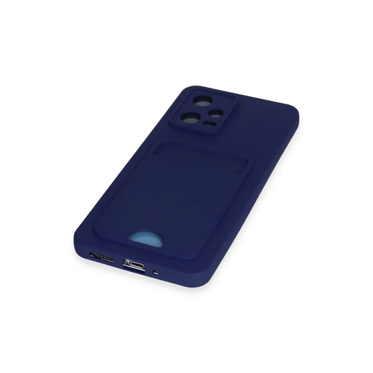 Xiaomi Poco X5 5G Kılıf Kelvin Kartvizitli Silikon - Lacivert görsel 4