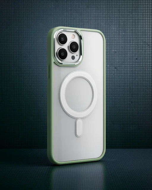 Apple İphone 15 Pro Max Kılıf Room Magneticsafe Silikon - Su Yeşili