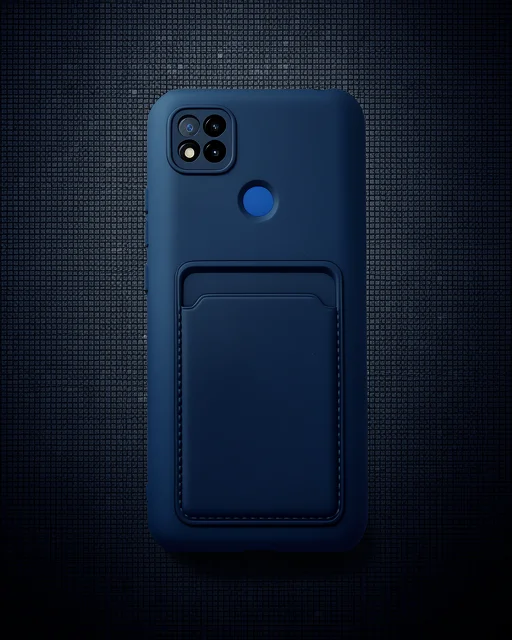 Xiaomi Redmi 9c Kılıf Kelvin Kartvizitli Silikon - Lacivert