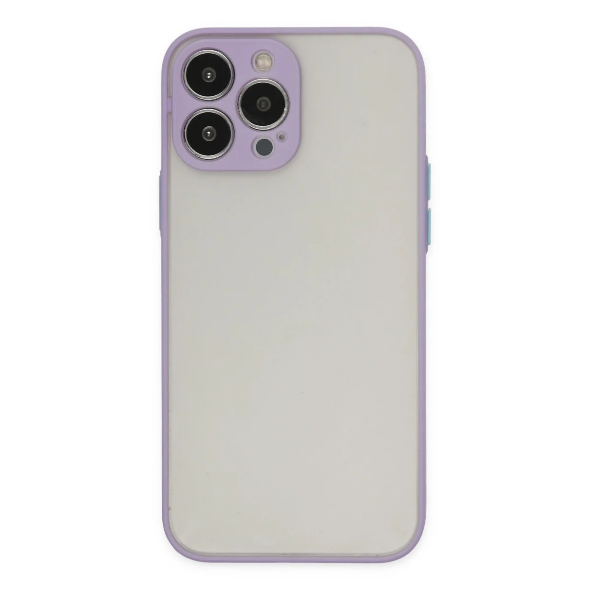 Apple İphone 15 Pro Max Kılıf Montreal Silikon Kapak - Mor