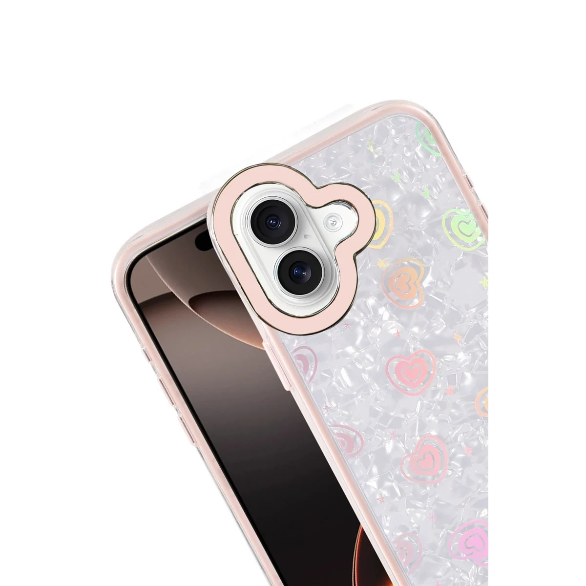 Apple İphone 16 Lumi Desenli Kapak - Pembe görsel 2